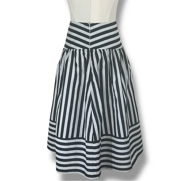 Anthropologie High Seas Skirt by Maeve Sz XS Blue and White Stripes NWT - Picture 6 of 16